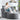 KKP Chenille Swivel Barrel Accent Chair with Storage Ottoman, Oversized Comfy Armchair for Living Room Bedroom, Gray