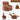 KKP Oversize Power Lift Recliner Chair Recliners for Elderly, Heat and Massage, PU Leather Sofa Chair for Living Room Bedroom, Light Brown