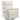 KKP Swivel Glider Rocker Recliner for Nursery, Wingback Upholstered Nursery Chair in Beige